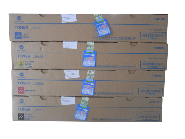 柯尼卡美能達C554e復印機碳粉 一套四個顏色